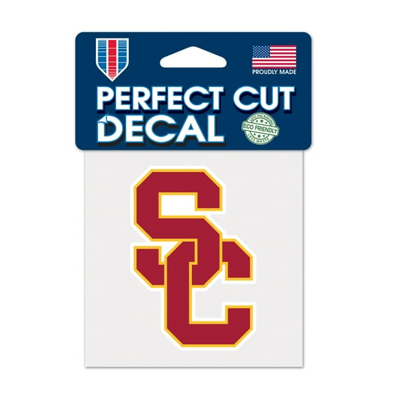 NCAA Usc Trojans Prime 4" x 4" Perfect Cut Decal