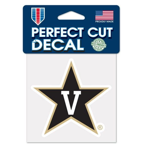 NCAA Vanderbilt Prime 4" x 4" Perfect Cut Decal