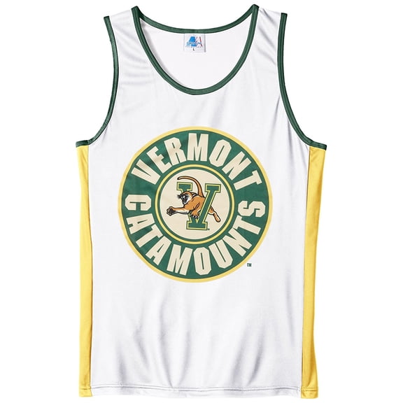 NCAA Vermont Catamounts RUN/TRI Singlet, White, 3X-Large