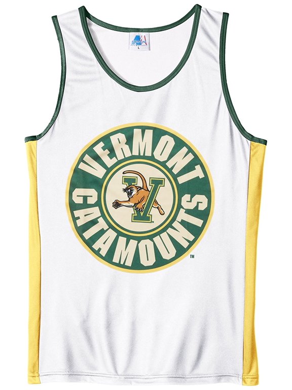 NCAA Vermont Catamounts RUN/TRI Singlet, White, 3X-Large