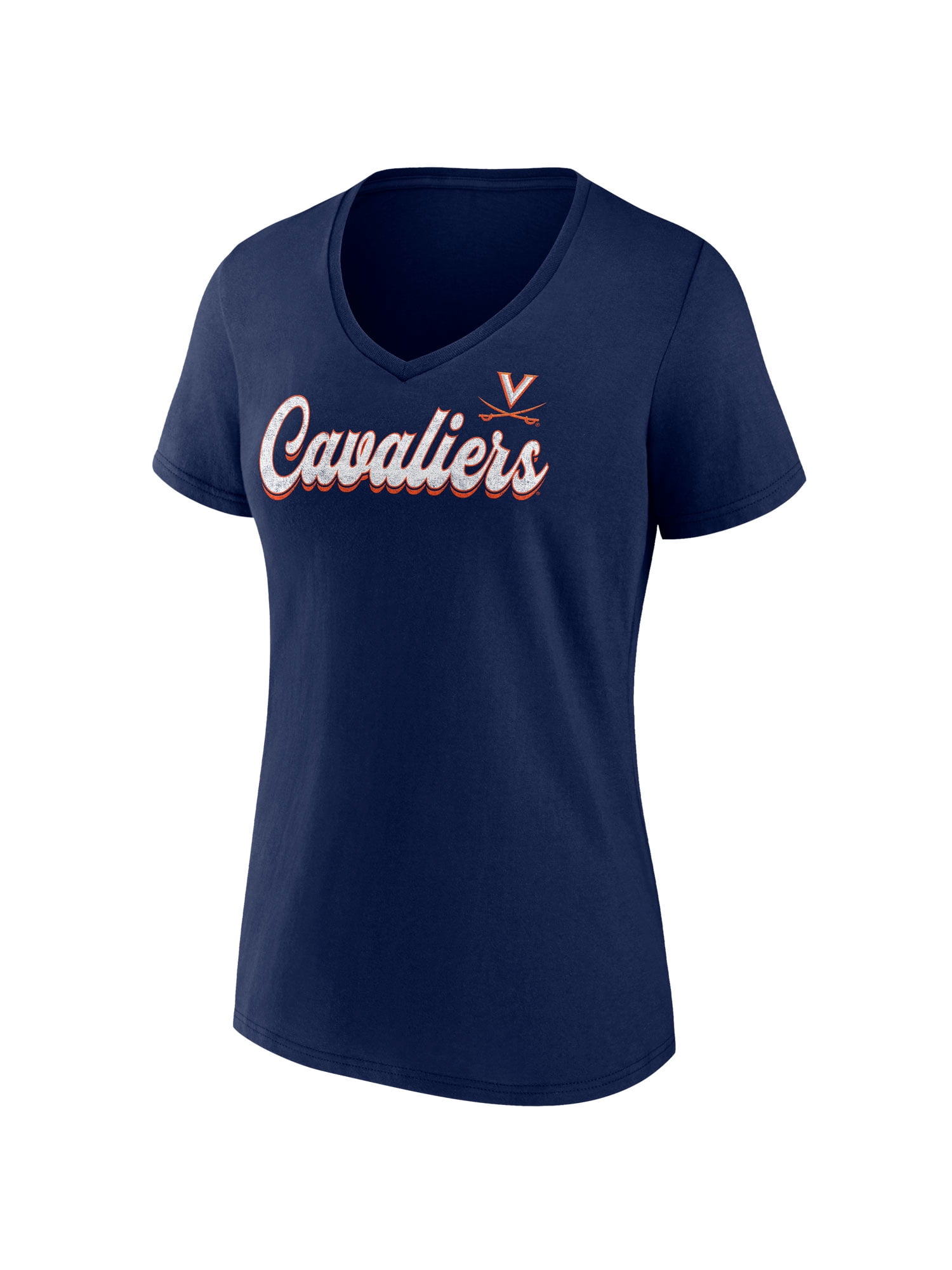 NCAA Virginia Cavaliers Women's Cotton Navy Short Sleeve T-Shirt