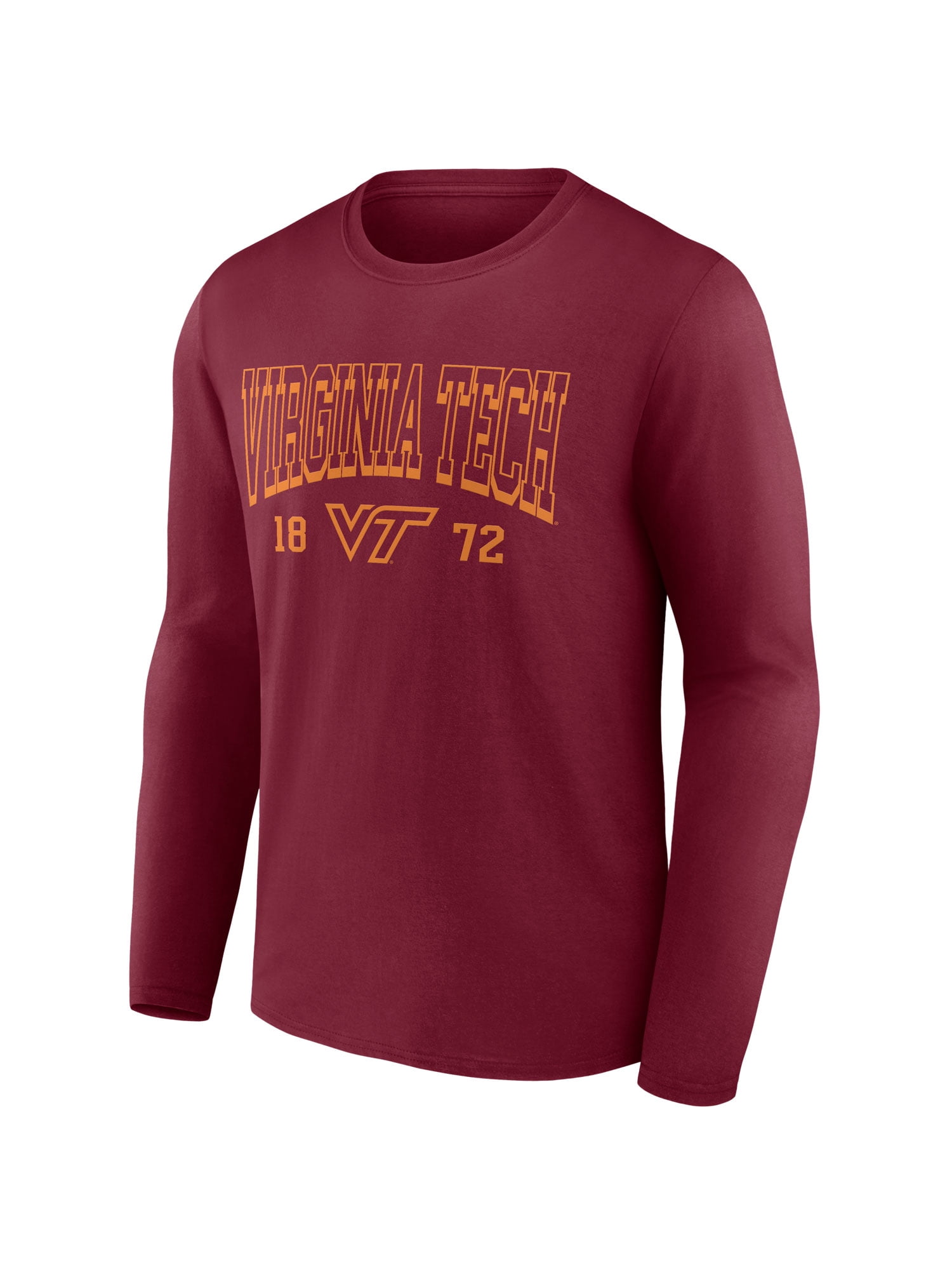 NCAA Virginia Tech Hokies Men's Cotton Red Long Sleeve T-Shirt