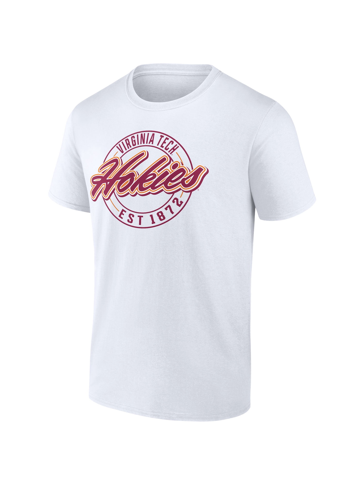NCAA Virginia Tech Hokies Men's Cotton White Short Sleeve T-Shirt