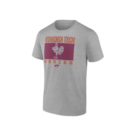 LSU Tigers NCAA Virginia Tech Hokies Men's Heather Gray Cotton Boxed Mascot Short Sleeve T Shirt
