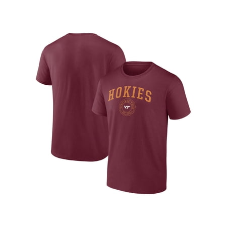 Virginia Tech Hokies NCAA Virginia Tech Hokies Men's Maroon Cotton Short Sleeve T Shirt