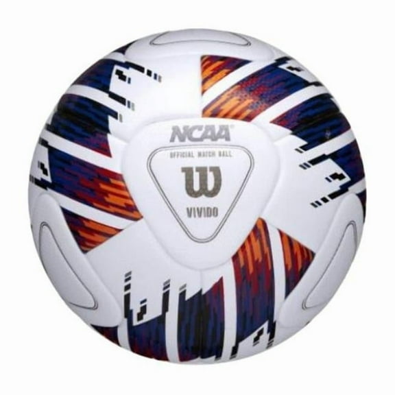 NCAA Vivido Match Ball, White - Size 5