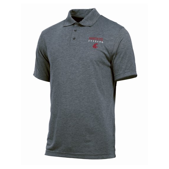 NCAA WASHINGTON STATE Mens Grey Color Synthetic POLO Striped