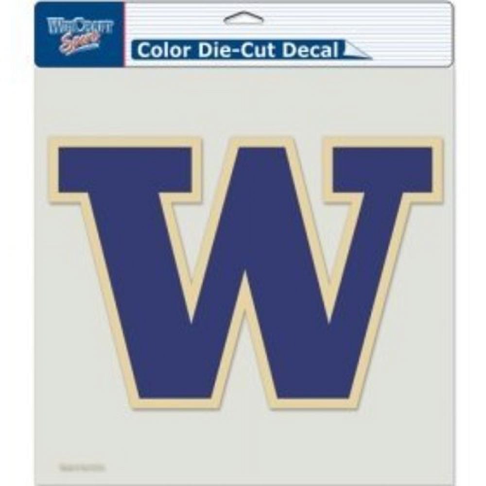 NCAA Washington Huskies Die-Cut Color Decal, 8"x8", Team Color ...