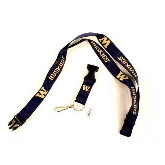 NCAA Washington Huskies Team Color Breakaway Lanyard Key Chain