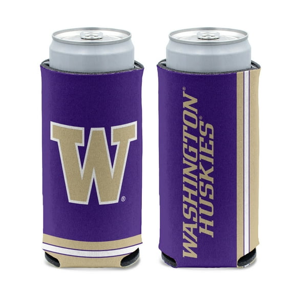 NCAA Washington Prime 12oz Slim Can Cooler, Collapsible