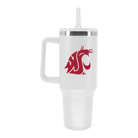 NCAA Washington State Cougars 40 Ounce White Handle Tumbler