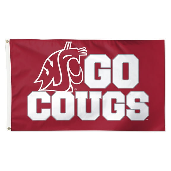 NCAA Washington State Slogan 3' x 5' Deluxe Flag