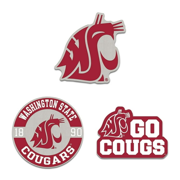 NCAA Washington State Team 3 Pin Set