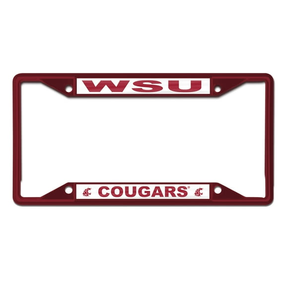 NCAA Washington State Team Colored Small Over Small License Plate Frame