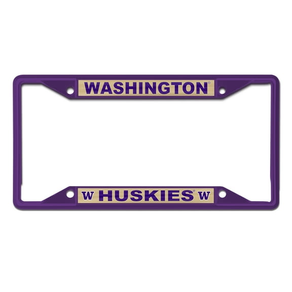 NCAA Washington Team Colored Small Over Small License Plate Frame