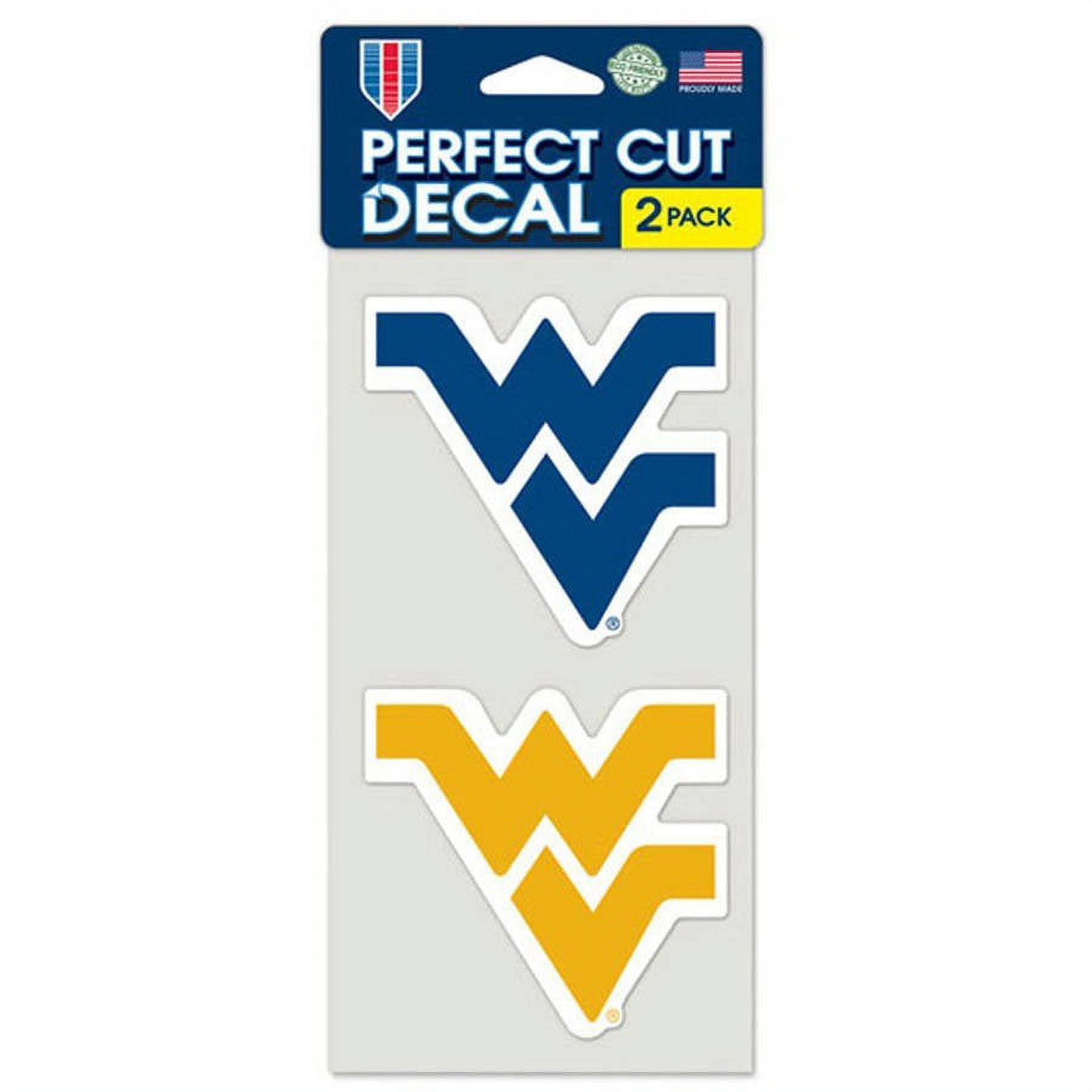 NCAA West Virginia 4" x 4" DieCut Car Decal