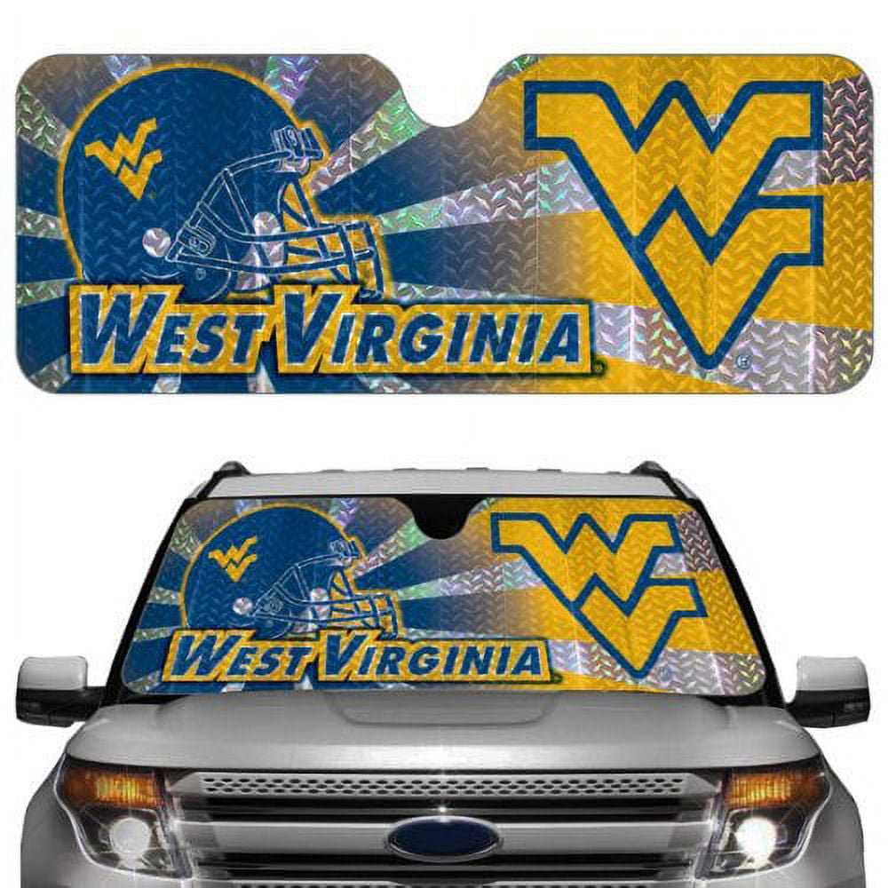 NCAA West Virginia Mountaineers Auto Sun Shade