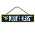 thumbnail image 1 of NCAA West Virginia Prime 4" x 17" Wood Sign with Rope, 1 of 2