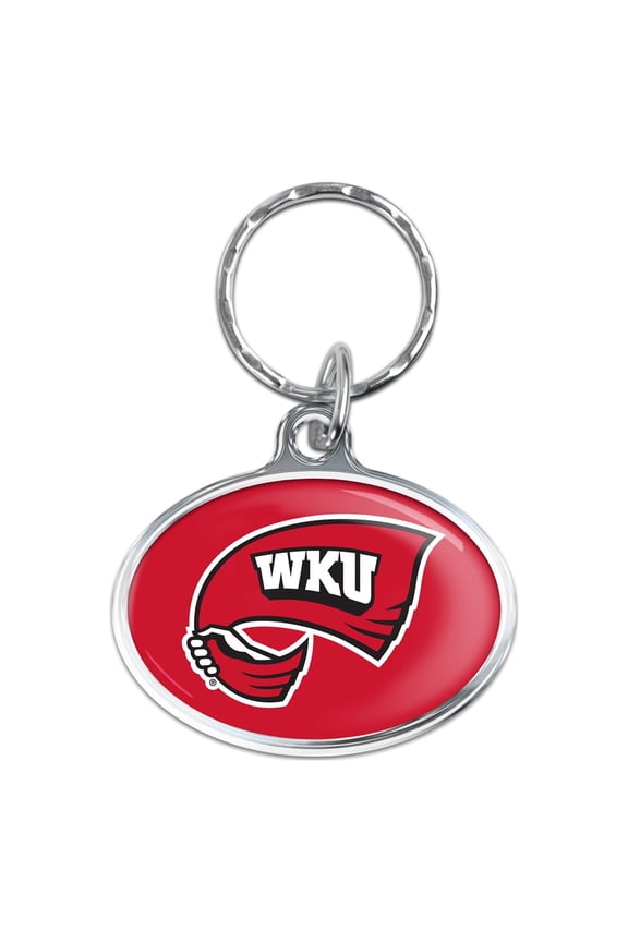 NCAA Western Kentucky Prime Oval Key Ring