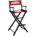 thumbnail image 1 of University of Wisconsin Badgers Bar Height Directors Chair, 1 of 2