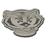 NCAA  Wisconsin Badgers Bucky Antique Nickel Auto Emblem for Car/Truck/SUV