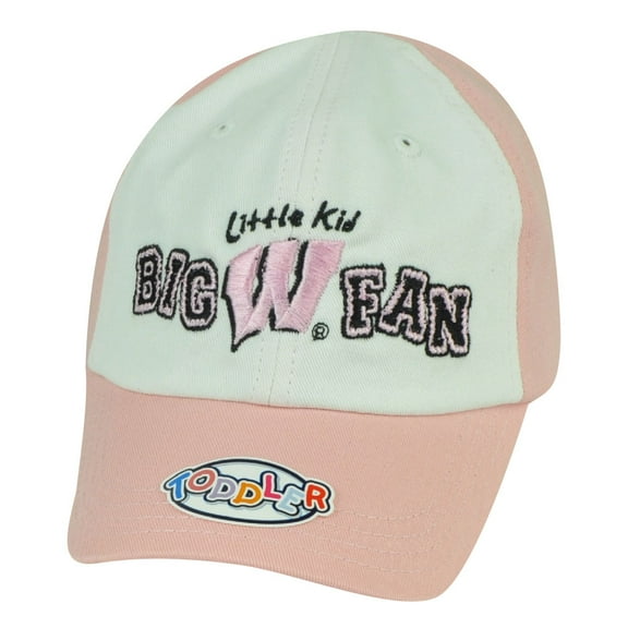 NCAA Wisconsin Badgers Little Kid Big Fan Freshman Toddler Hat Cap Pink