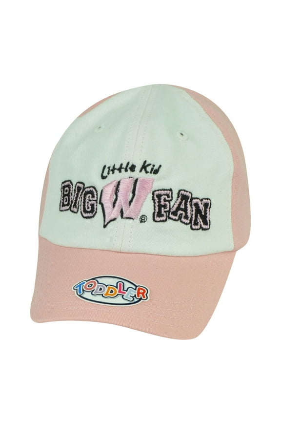 NCAA Wisconsin Badgers Little Kid Big Fan Freshman Toddler Hat Cap Pink