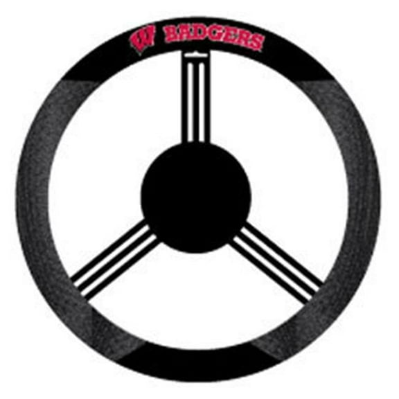 NCAA Wisconsin Badgers Poly-Suede Steering Wheel Cover