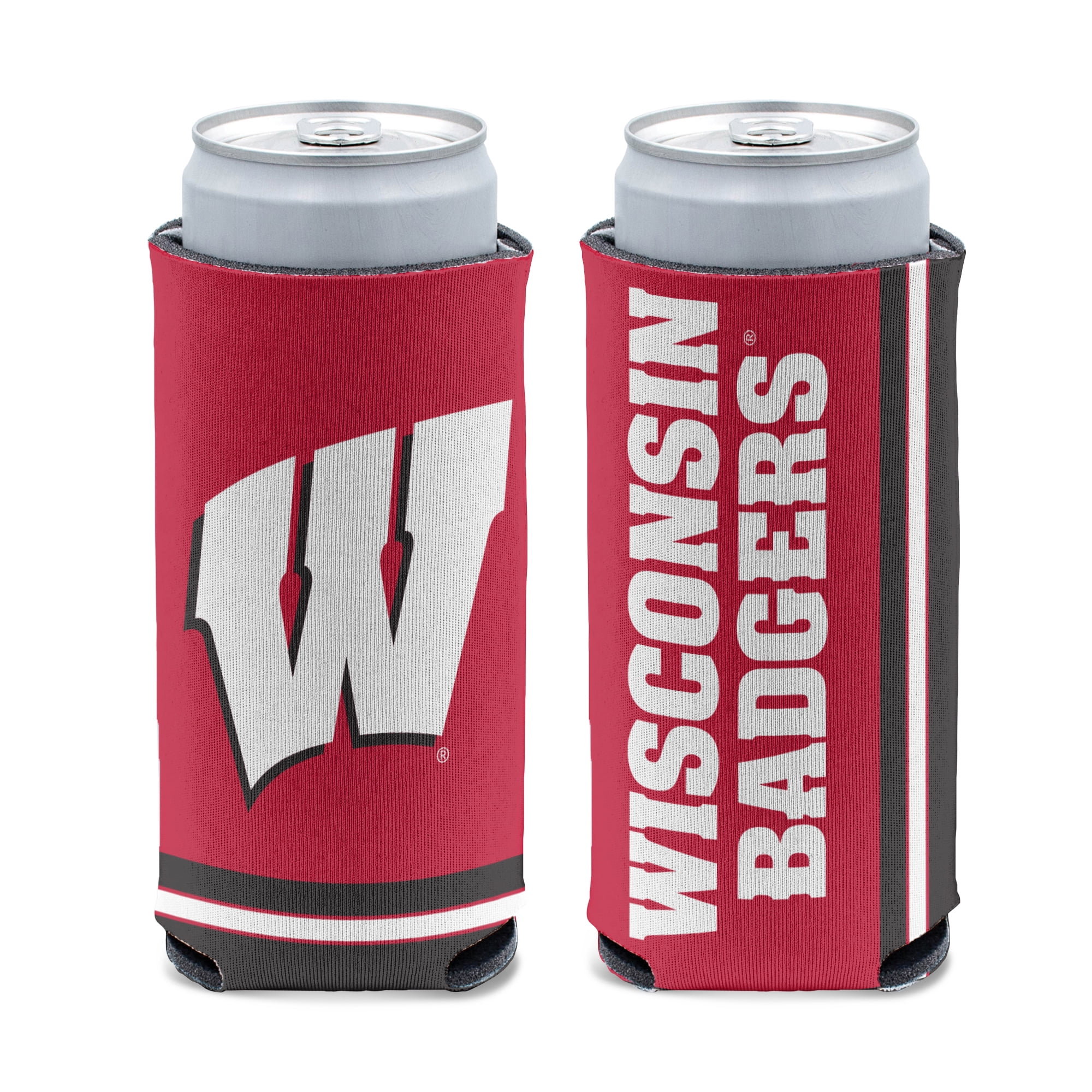 NCAA Wisconsin Prime 12oz Slim Can Cooler, Collapsible