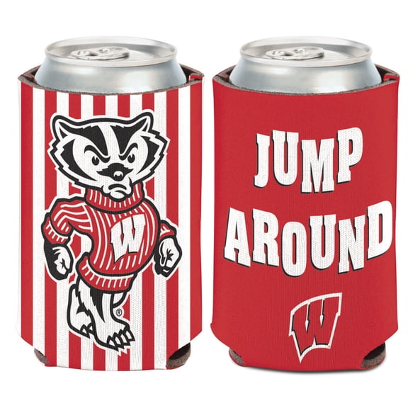 NCAA Wisconsin Slogan 12oz Can Cooler, Collapsible