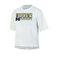 thumbnail image 1 of NCAA Women's Michigan Wolverines White Short Sleeve Boxy Tee with Hi-Lo Hem, 1 of 2