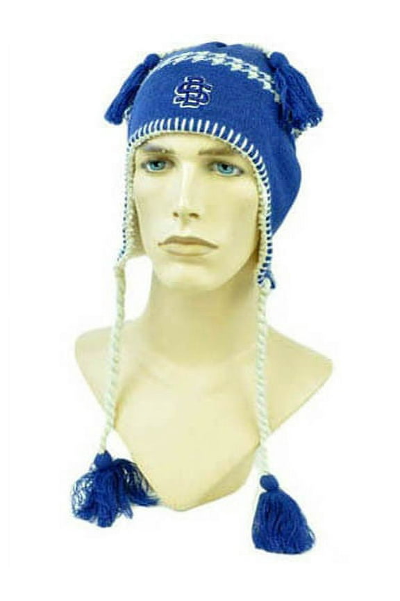 NCAA Zephyr Alpine Tassel Knit Beanie Hat Ear Flaps South Dakota Jackrabbits