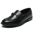thumbnail image 1 of NCCB Boys Dress Shoes Kids Oxford Slip on Penny Loafers for Boys​ Black 1 Big Kid, 1 of 5