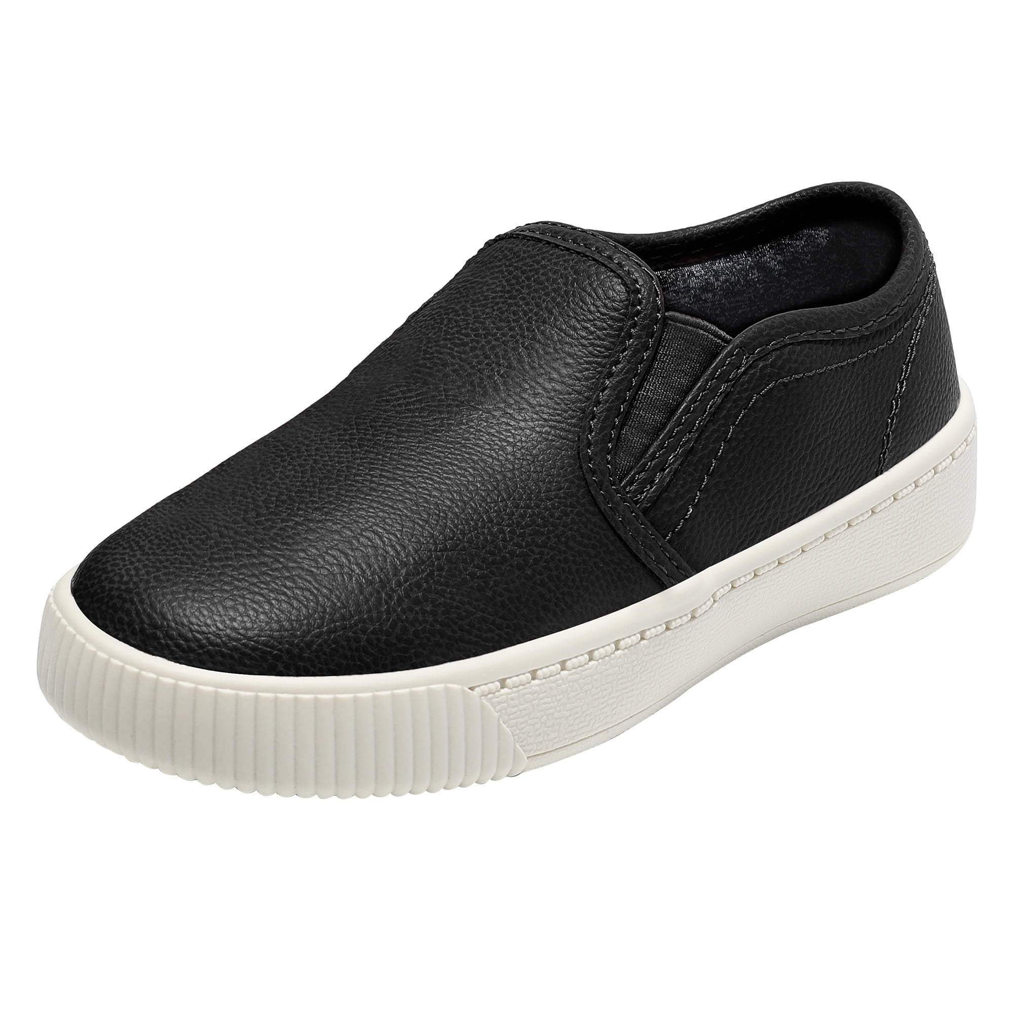 NCCB Boys Loafers Slip on Dress Shoes Casual Uniform School Shoes Non-slip Hard Sole Black Little Kid 3