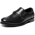 thumbnail image 1 of NCCB Boys Oxfords Dress Shoes Classic Slip On Formal Loafers Black 10, 1 of 6