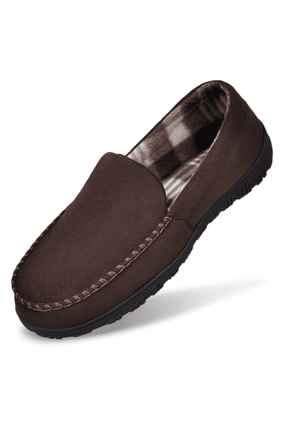 House Slippers for Men Cozy Mens House Shoes Indoor Outdoor Bedroom Slippers Brown 8