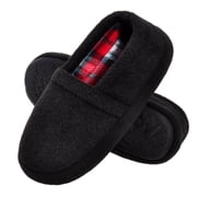 NCCB Kids Boys Slippers Comfy Indoor Outdoor Slippers for little big kids Black size 9-10