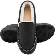 NCCB Mens Slippers Memory Foam House Shoes Slip on Moccasin Slippers for Men