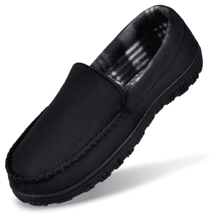 Mens moccasin slippers size 1 best sale