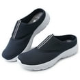 thumbnail image 1 of NCCB ​Men's Slippers Breathable Mesh Slip-On House Shoes Indoor Outdoor Slippers for Men with Anti-slip Sole Navy 9, 1 of 5
