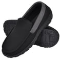 thumbnail image 1 of NCCB Slippers for Men Men's Moccasin Slipper House Shoes with Indoor Outdoor BlackGrey Size 11, 1 of 6