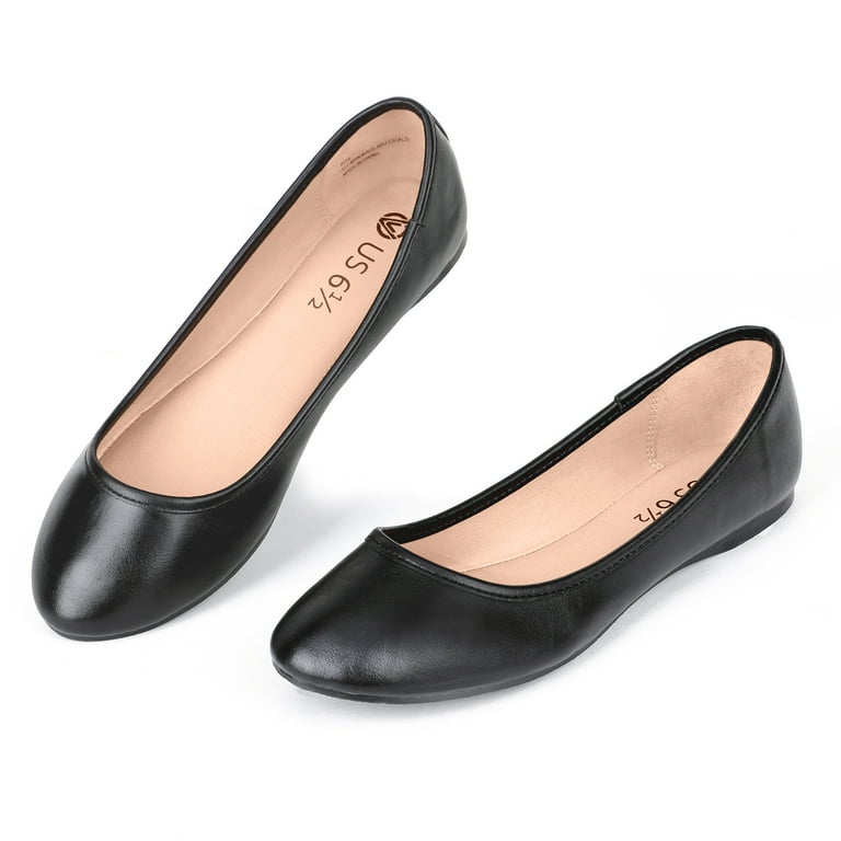 Black flat 2025 shoes size 6