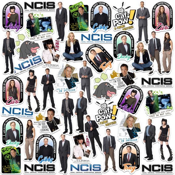 NCIS Collection Vinyl Sticker Pack - 50