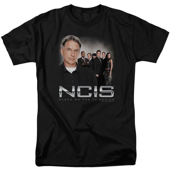 NCIS & Investigators Adult 18-1 Regular Fit Short Sleeve T-Shirt, Black - 4X