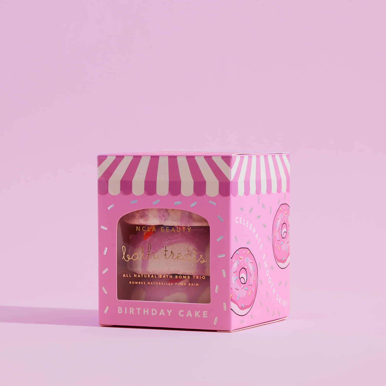 NCLA Beauty Birthday Cake 3 pc Bath Bomb Set