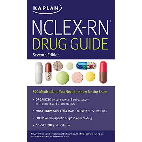 Pre-Owned NCLEX-RN Drug Guide: 300 Medications You Need to Know for the Exam (Kaplan Test Prep) Paperback