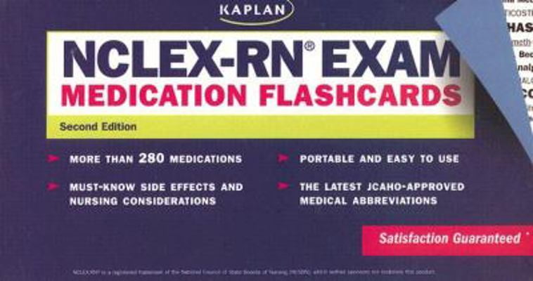 Pre-Owned NCLEX-RN Exam Medication Flashcards, Second Edition (Kaplan ...