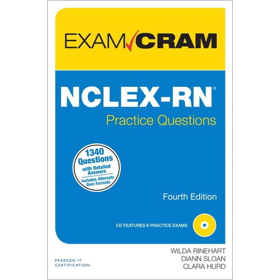 Pre-Owned Exam Cram (Pearson): Nclex-RN Practice Questions Exam Cram (Other)