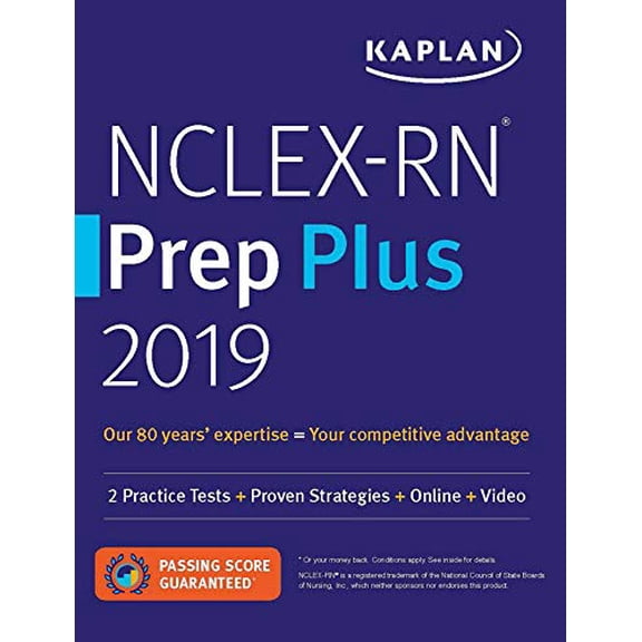 Pre-Owned NCLEX-RN Prep Plus 2019: 2 Practice Tests + Proven Strategies + Online + Video (Kaplan Test Prep) Paperback