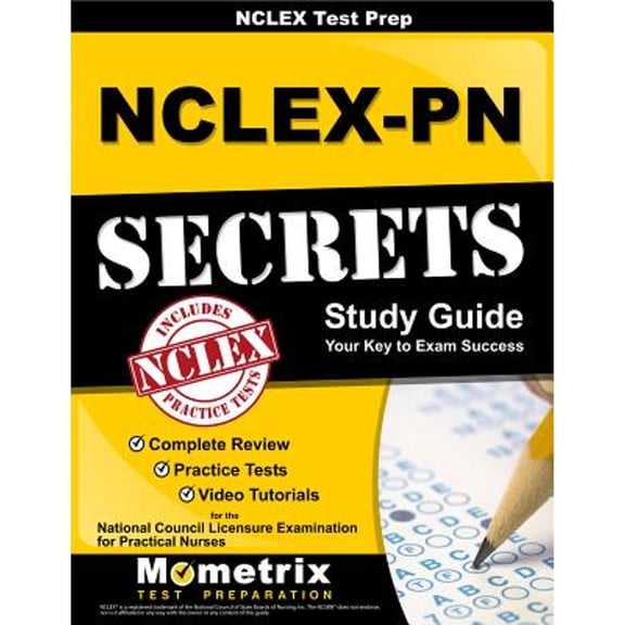 Pre-Owned NCLEX Review Book: Nclex-PN Secrets Study Guide: Complete Review, Practice Tests, Video Tutorials for the Nclex-PN Examination (Paperback)
